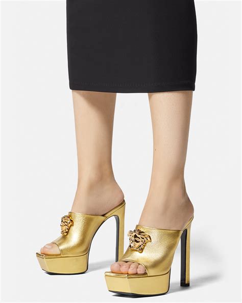 Versace La Medusa Platform Mules for Women 